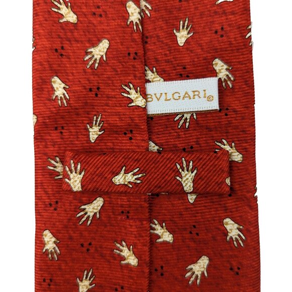 BVLGARI Silk Seven Fold Luxury Necktie made in Italy in like new condition - Picture 10 of 14